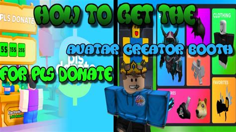 How To Get The NEW Avatar Creator Booth Roblox Pls Donate YouTube