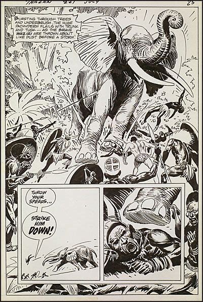 Black And White And Bronze Appreciating Joe Kubert S Tarzan Of The Apes