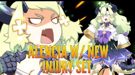 Epic Seven Post Buff Alencia In New Injury Set YouTube