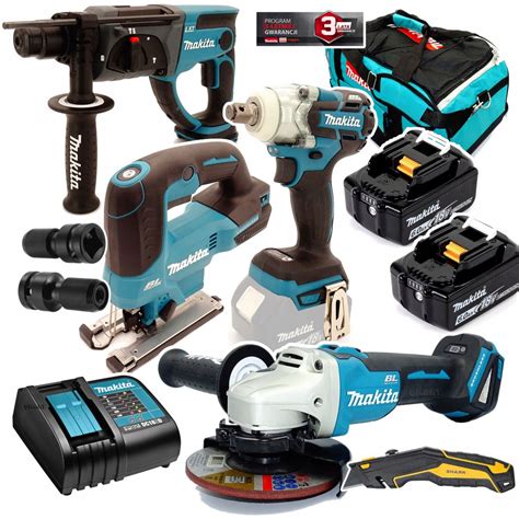 Zestaw COMBO MAKITA 18V DLX 4 urządzenia 2X6AH ERLI pl