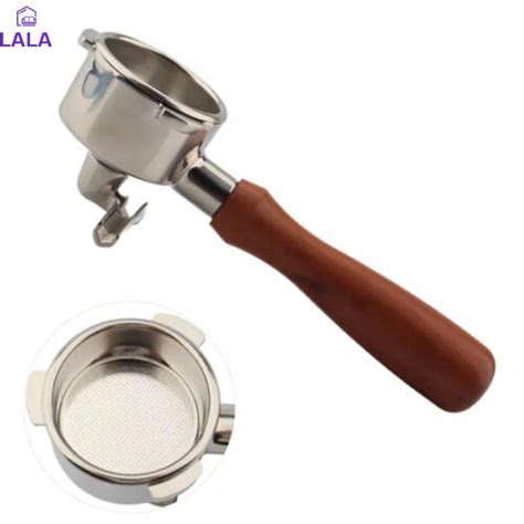 LALA Coffee Maker Handle With Basket Set Stainless Steel Tools With