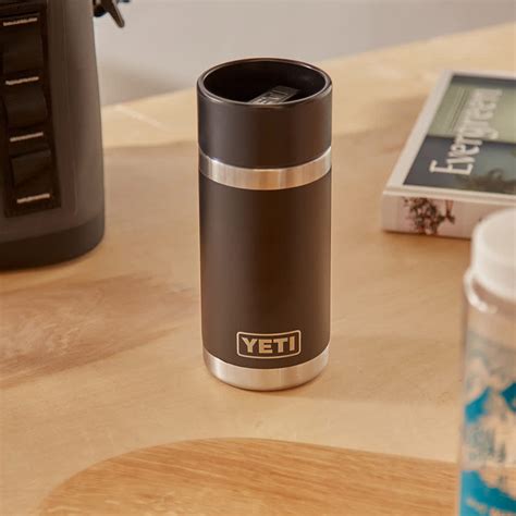 Yeti 12oz Insulated Bottle With Hot Shot Cap Black End