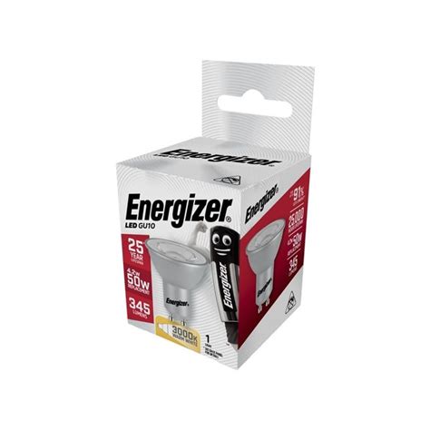 Energizer Led Gu10 Hightech Non Dimmable Bulb Warm White 350 Lm 5w