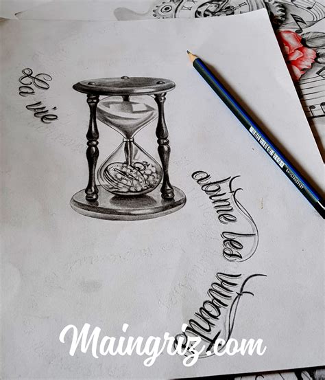 Hourglass Tatoo Design Maingriz Tattoo Design