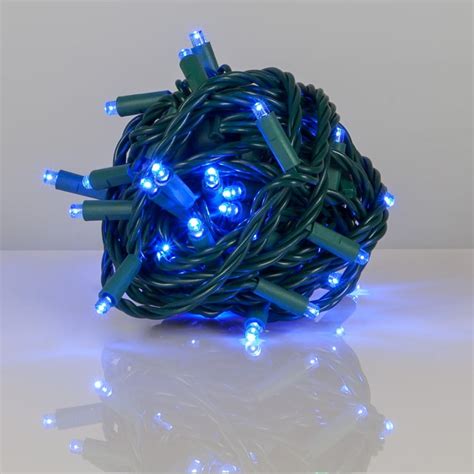 Kringle Traditions 5mm LED Blue Christmas Lights, Indoor-Outdoor Mini ...