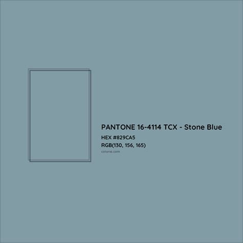 PANTONE 16 4114 TCX Stone Blue Complementary Or Opposite Color Name