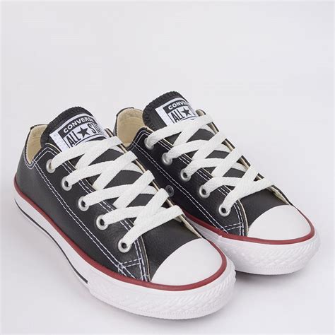 T Nis Infantil Unissex Converse All Star Sint Tico Preto Converse Na