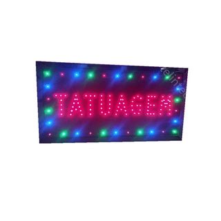 Painel Led Letreiro Luminoso Placa Tatuagem Shopee Brasil