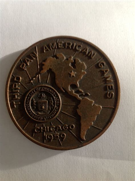 Pan American Games Medal - Chicago 1959 | American games, Pan american ...