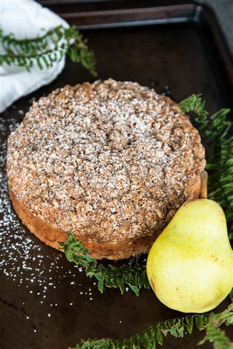 Spiced Pear Crumble Cake Breakfast For Dinner