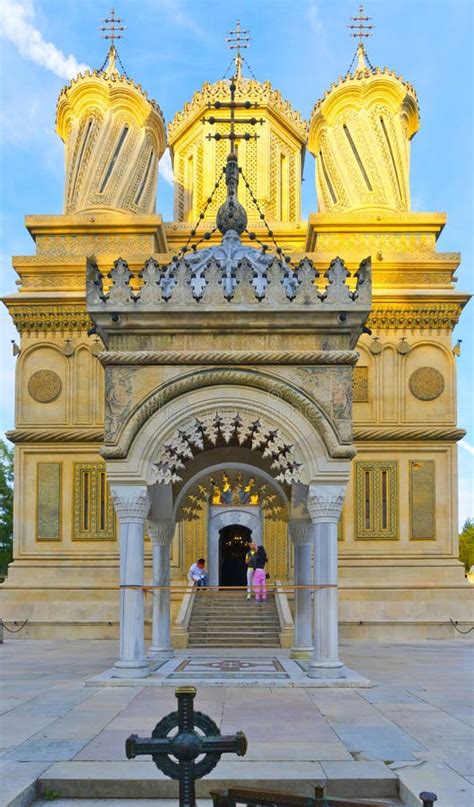 Early 16th Century Cathedral Curtea De Arges In Romania Editorial