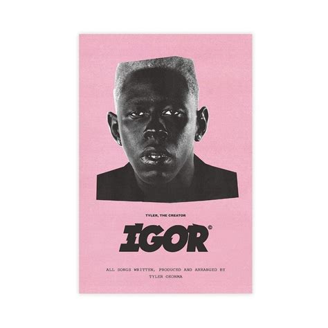 Tyler The Creator Igor Album Cover Poster Canvas Poster Bedroom Decor