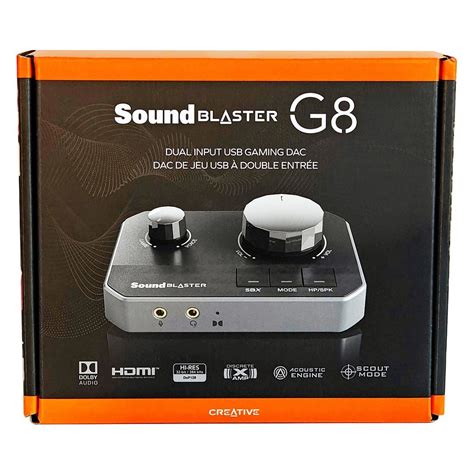 Creative Sound Blaster G8 Hi Res Gaming DUAL USB DAC And SB1900