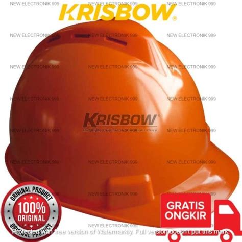 Promo HELM SAFETY KRISBOW HELMET FRONT BRIM VENTED ORANGE SRHV10O