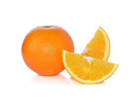 Premium Photo Orange Fruit Sliced Isolated On White Background