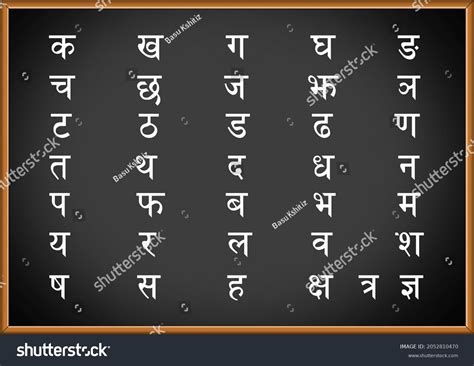 Nepali Alphabet Chart