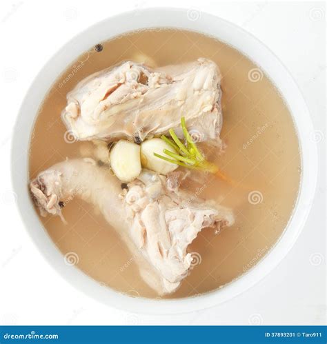 Chicken bone stock soup stock image. Image of eating - 37893201