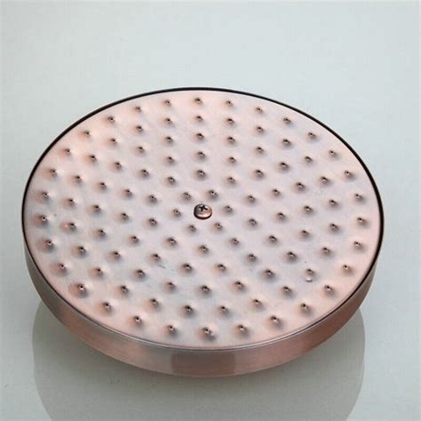 Antique Red Copper Round Rainfall Shower Head Bathroom Rain Shower Head