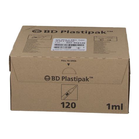 BD Plastipak Tuberkulinspritze 1 ml 26 G 3 8 mit Kanüle 120x1 ml Shop