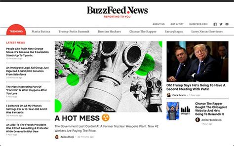 Buzzfeed Debuts Separate Site For News Section 07 20 2018