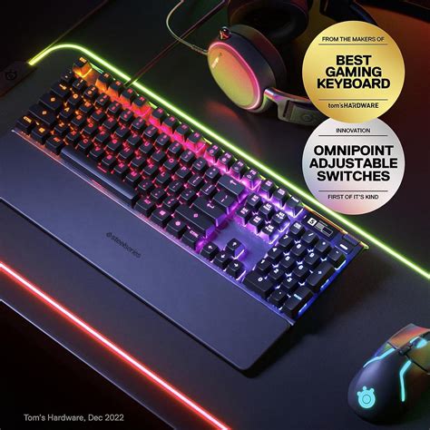 SteelSeries Apex Pro HyperMagnetic Gaming Keyboard World's Fastest ...