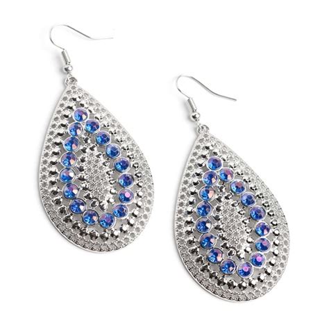 Paparazzi Accessories Spirited Socialite Blue Earring Poshmark