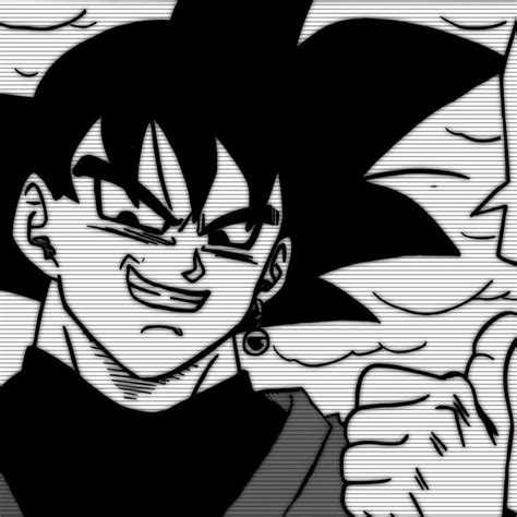 Goku Black Icon DBS Dibujos Arte de cómic popular De foto a