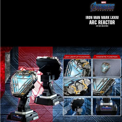 HOT TOYS LMS AVENGERS ENDGAME IRON MAN MARK LXXXV ARC REACTOR LIFE SIZE COLLECTIBLE Toys