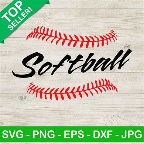 Softball Stitches Svg Baseball Softball Svg Sport Svg