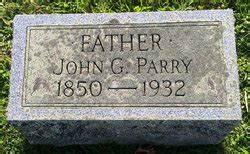 John George Parry 1851 1932 Memorial Find A Grave