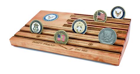 Navy Sailors Creed Challenge Coin Display Personalized Red