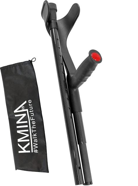 Kmina Pro Folding Crutch For Adults Single X Unit Open Cuff