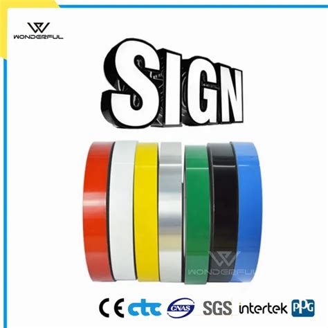 Coating Aluminum Wood Grain Slitting Aluminium Strip Coil For 3D Sign