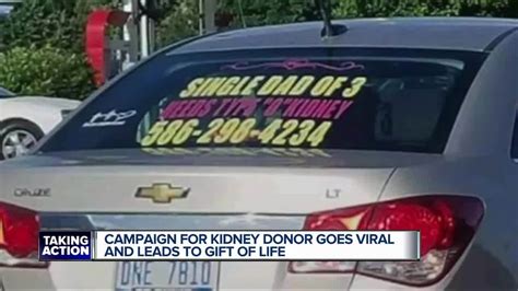 Campaign for kidney donor goes viral and leads to gift of life