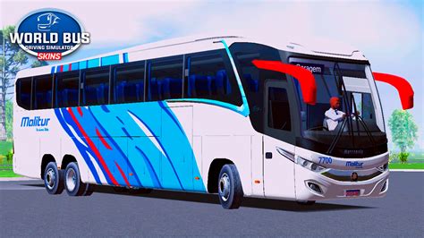 Skin G7 1200 6x2 Malitur Turismo Skins World Bus Driving Simulator