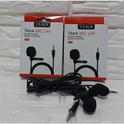 Jual MIC CLIP ON JEPIT JACK 3 5MM MICROPHONE HP LAPTOP SMULE Shopee