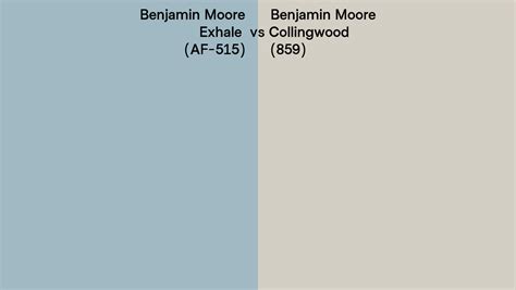 Benjamin Moore Exhale Vs Collingwood Side By Side Comparison