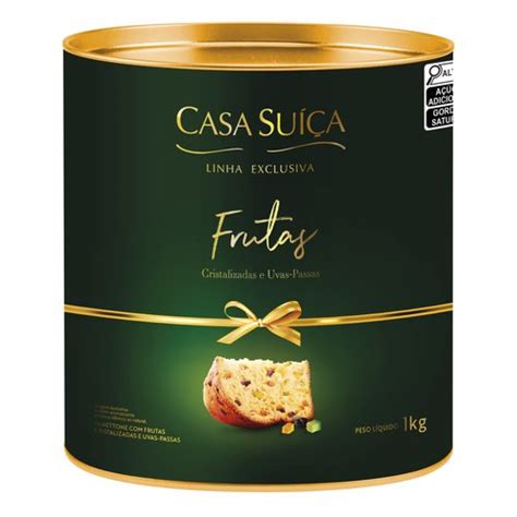 Panettone Casa Suica Kg Premium Frutas Trimais