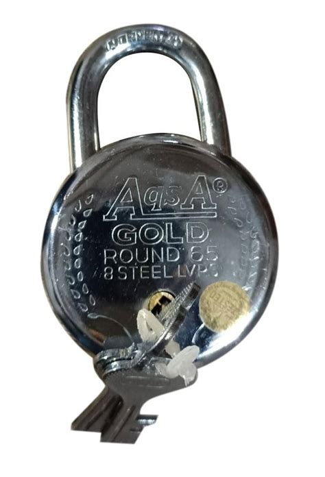 65mm Iron Round Double Lock Padlock Set For Door Polished At Rs 62