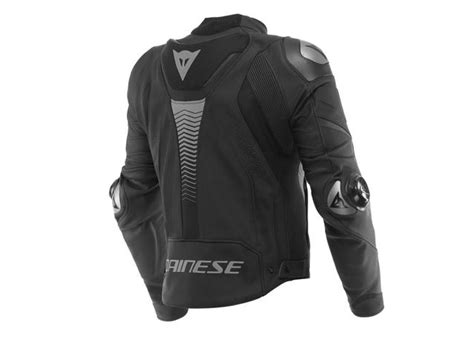 Dainese Super Speed 4 Perforated Leather Jacket Black Matt Charcoal Gray Amx Superstores