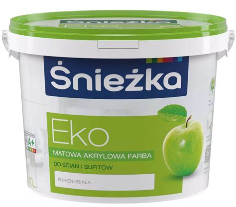 Farba Akrylowa Eko Biała 5l Śnieżka