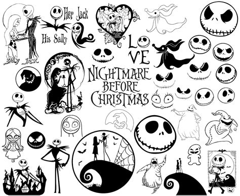 Nightmare Before Christmas Svg Files Free - 90+ SVG File for Silhouette