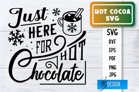 Hot Cocoa SVG Winter Designs Chocolate SVG By Fly Design TheHungryJPEG