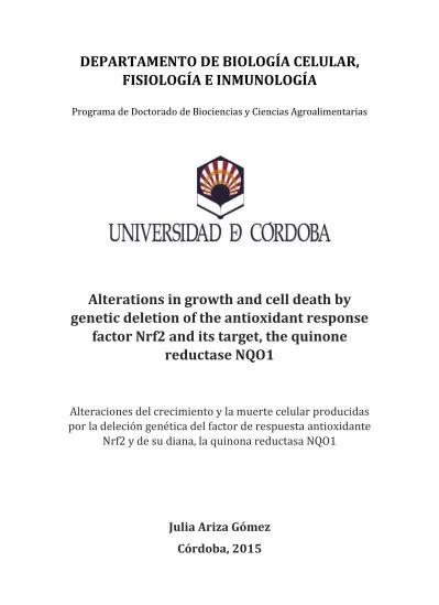 Departamento De Biolog A Celular Fisiolog A E Inmunolog A