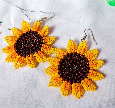 Aretes Girasol En 2024 Imagenes De Bisuteria Bisuteria Y