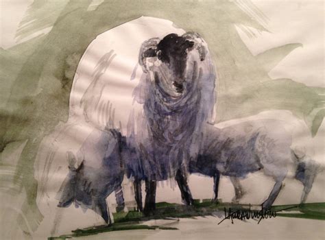 5 Original Sheep Cards Watercolor Prints of Originals - Etsy