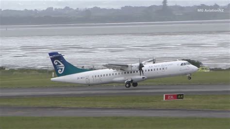 Air New Zealand Atr Old Livery Takeoff Auckland Airport Youtube