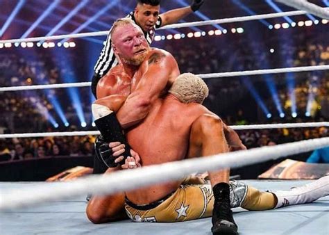 WATCH Brock Lesnar Makes Gritty Cody Rhodes Pass Out With A Fierce