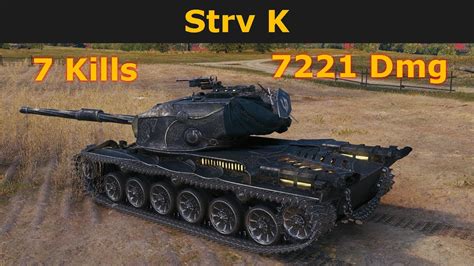 Strv K In World Of Tanks WoT Strv K 7221 Damage 7 Kills YouTube