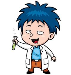 Mad Scientist Man Royalty Free Vector Image Vectorstock